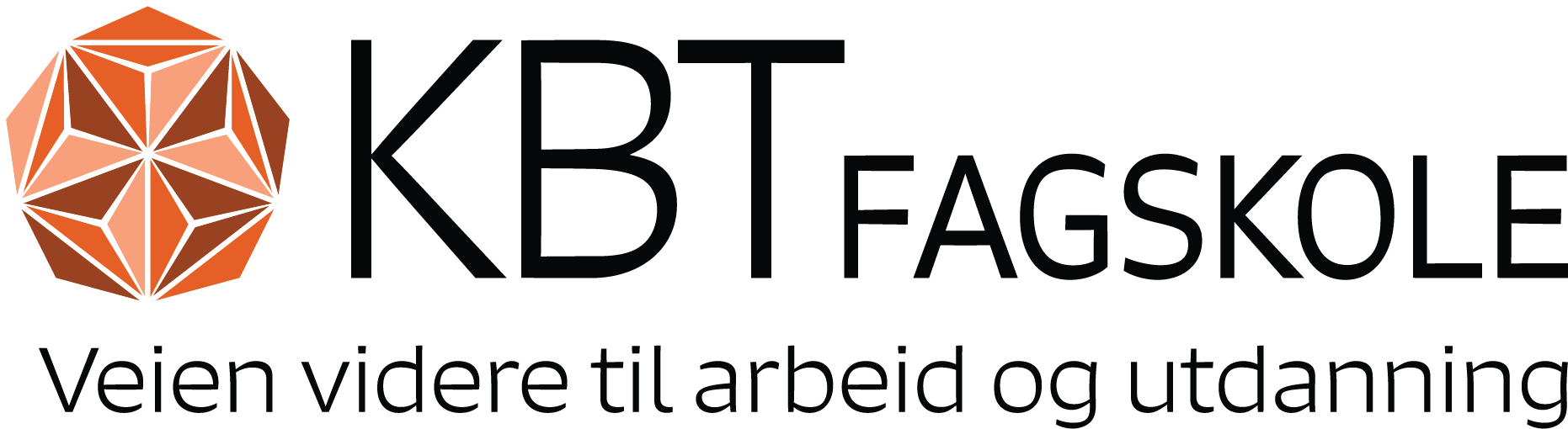 KBT Logo - liggende format hvit strek